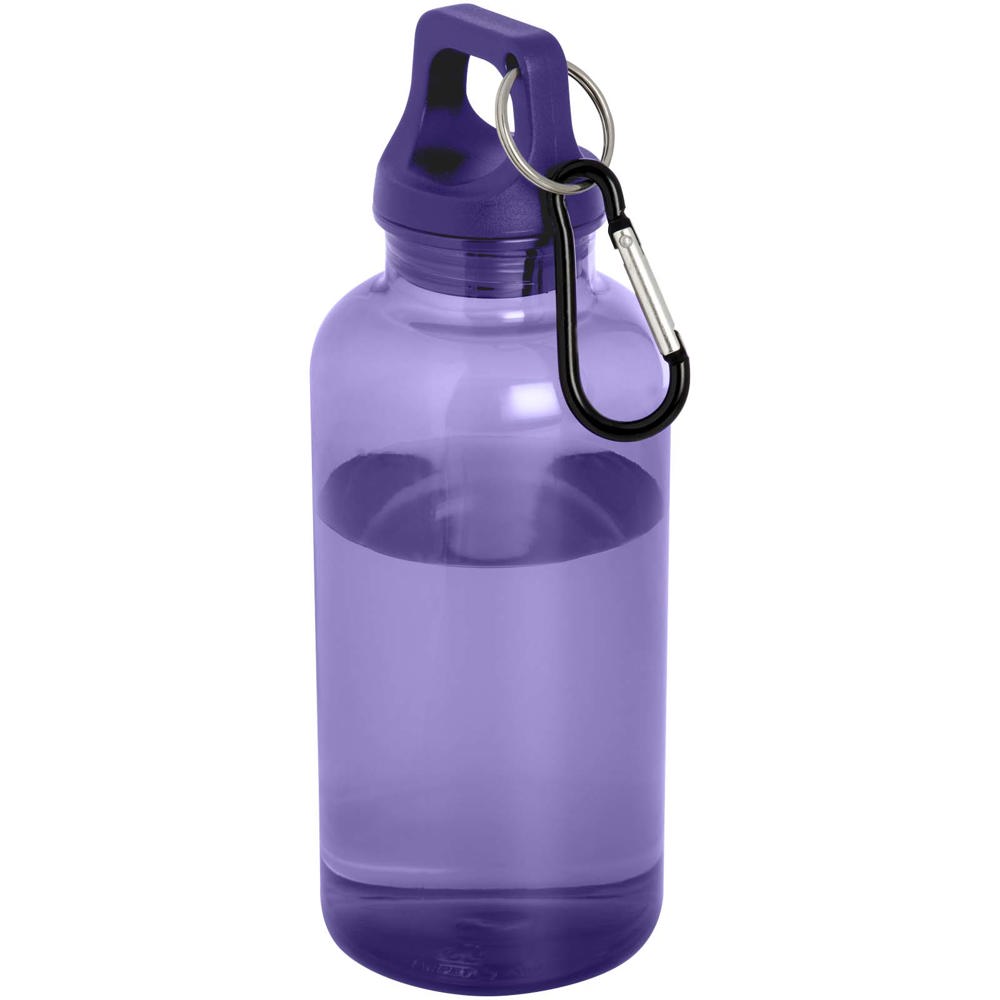Oregon 400 ml waterfles van RCS-gecertificeerd gerecycled plastic met karabijnhaak - Schemerpaars