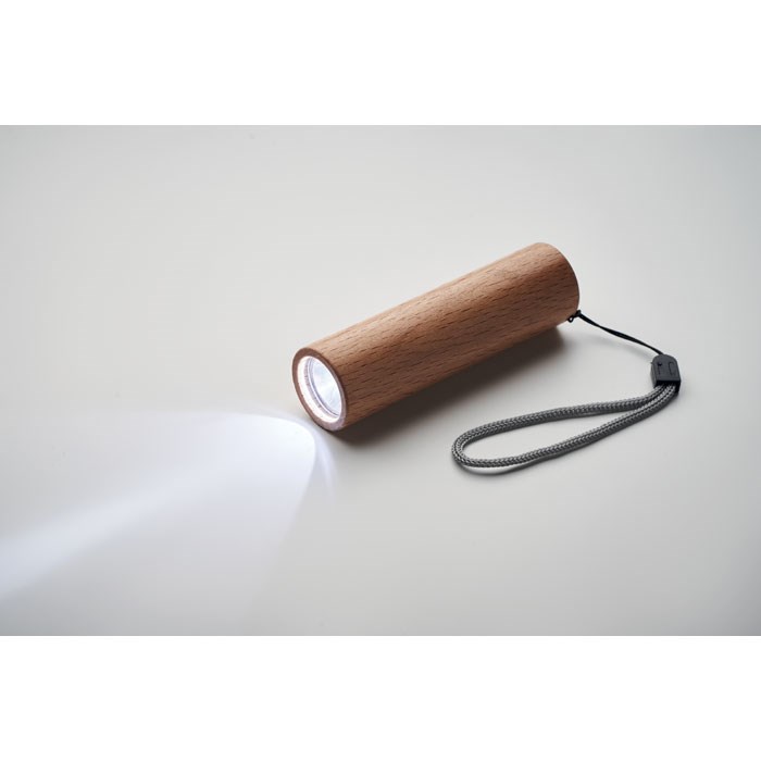 LITE - Oplaadbare zaklamp beukenhout