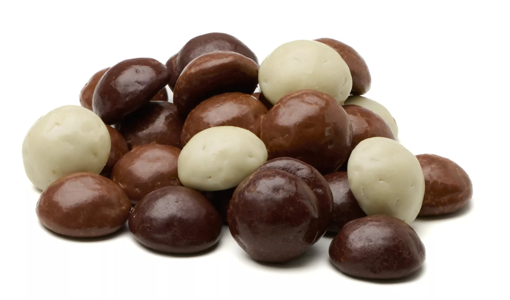 Geschenkzakje met 225 gram LUXE chocolade pepernoten