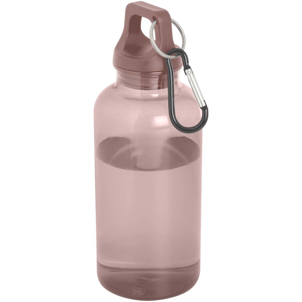 Oregon 400 ml waterfles van RCS-gecertificeerd gerecycled plastic met karabijnhaak - Oudroze