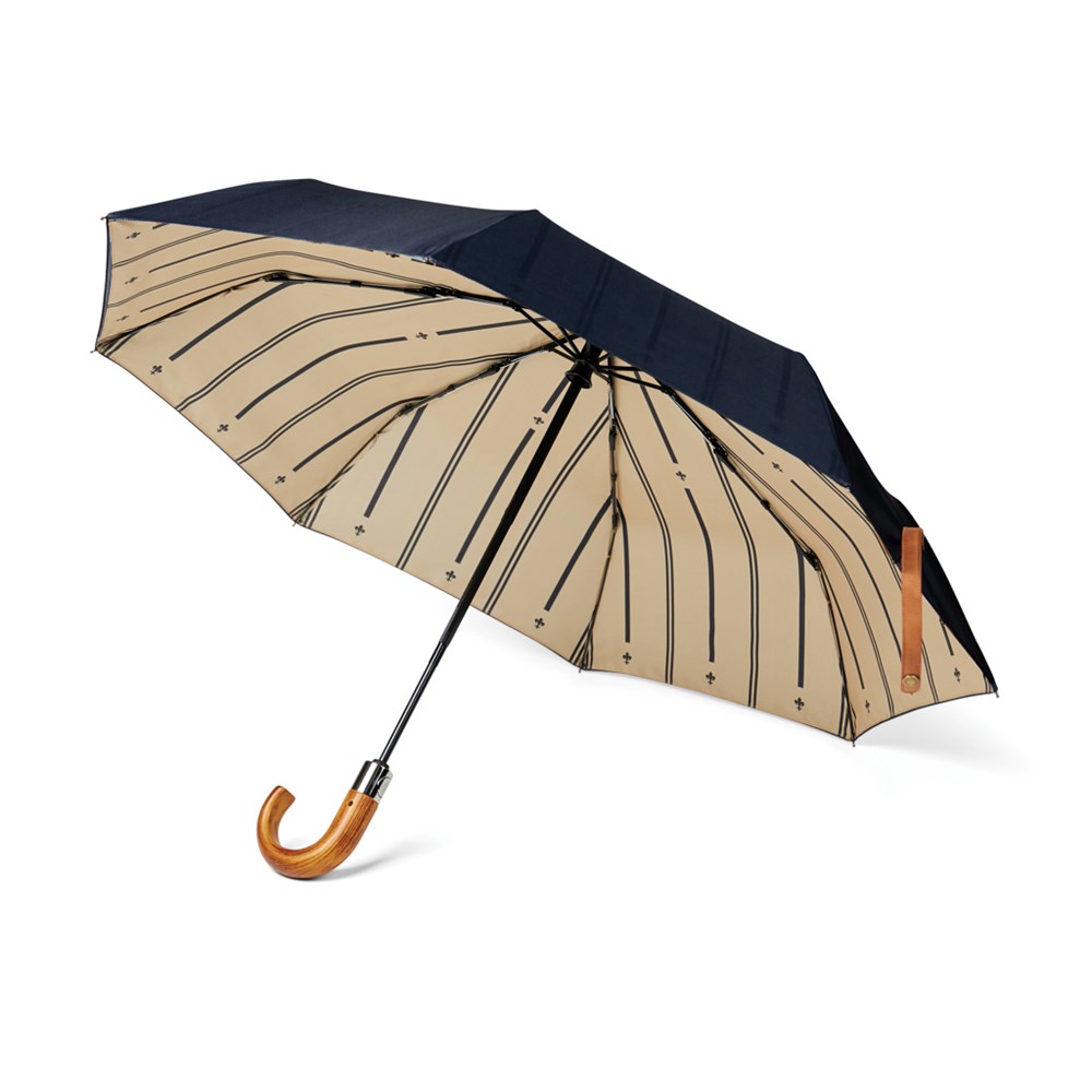 VINGA Bosler AWARE™ RPET 21" opvouwbare paraplu - donkerblauw (± PMS 2379)