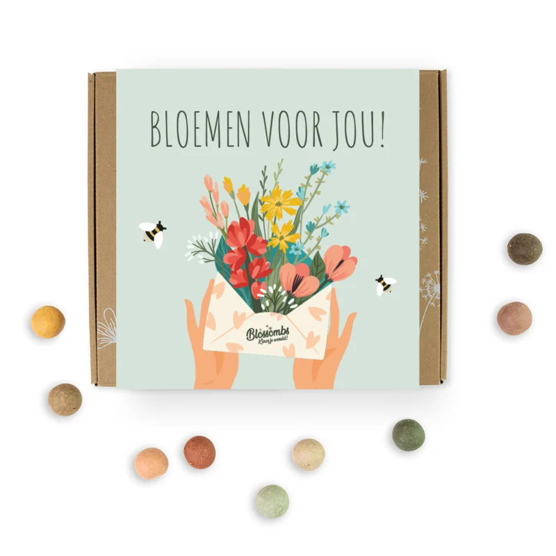 Blossombs giftbox medium - Bloemen voor jou!